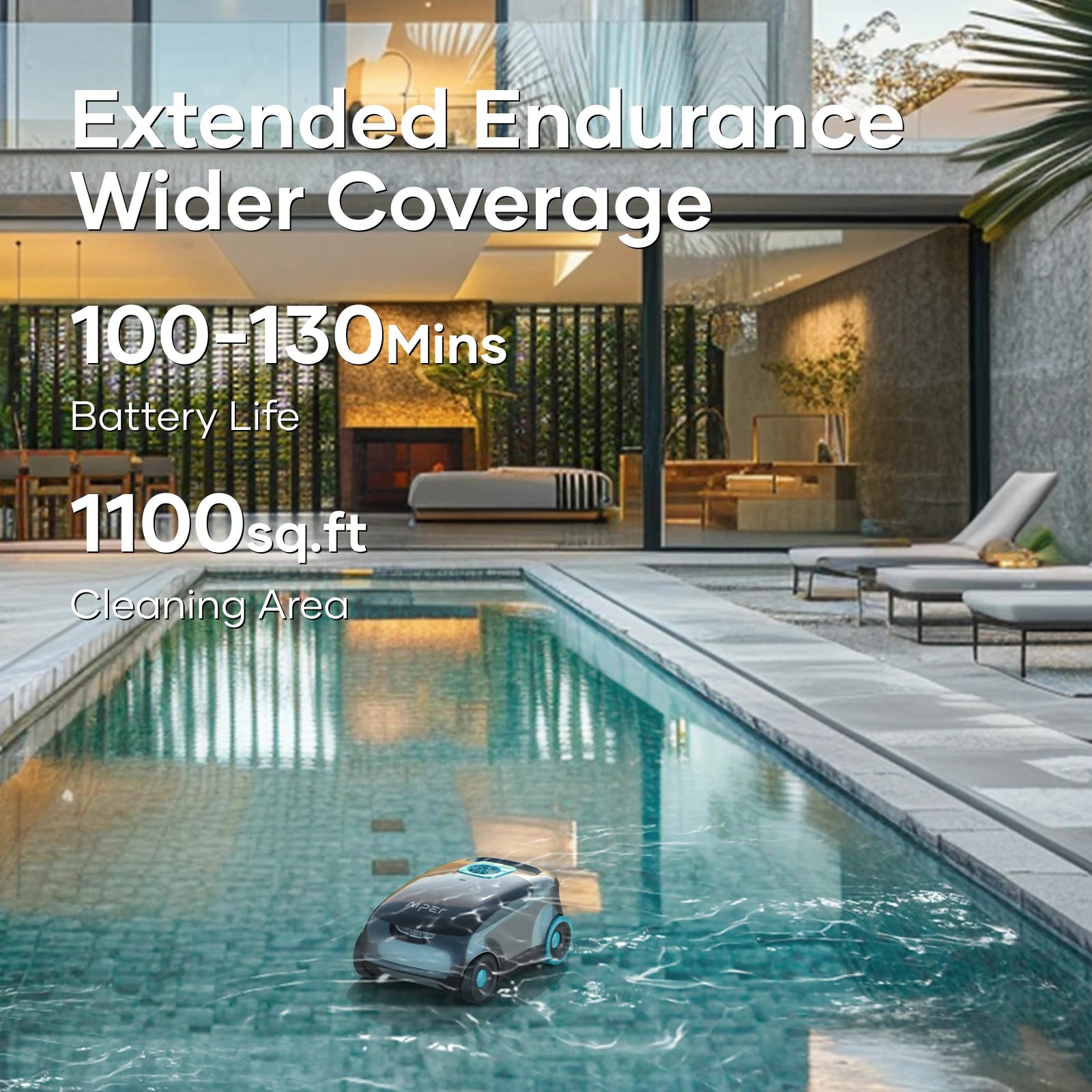 Aiper SCUBA E1 Cordless Robotic Pool Cleaner - Automatic Swimming Pool Vacuum for Inground & Above Ground Pools - Ideal for Home, Vacation Houses & Commercial Use