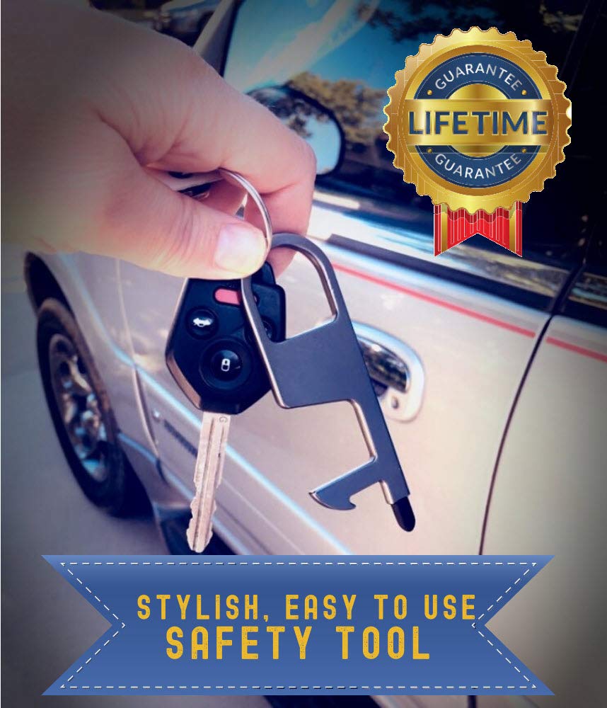 Clean Key Pro Multi-Tool with Stylus - Premium Gold Metal Handle for Everyday Carry, Office, Travel & Outdoor Adventures