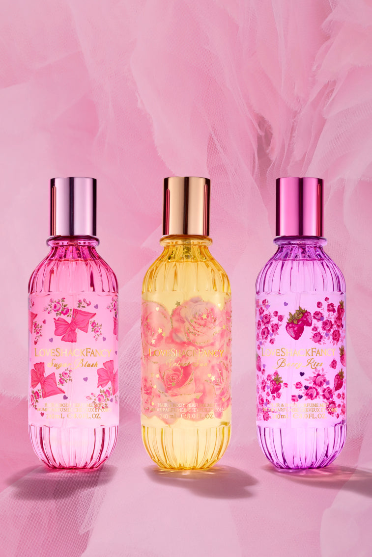 Berry Kiss Hair & Body Perfume Mist - Long Lasting Fragrance for Women, Natural Scented Spray for Hair & Skin, Perfect for Daily Use, Date Night & Special Occasions