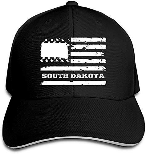 South Dakota State USA Flag Unisex Trucker Hat - Adjustable Dad Baseball Cap for Men & Women - Perfect for Driving, Outdoor Sports & Casual Wear