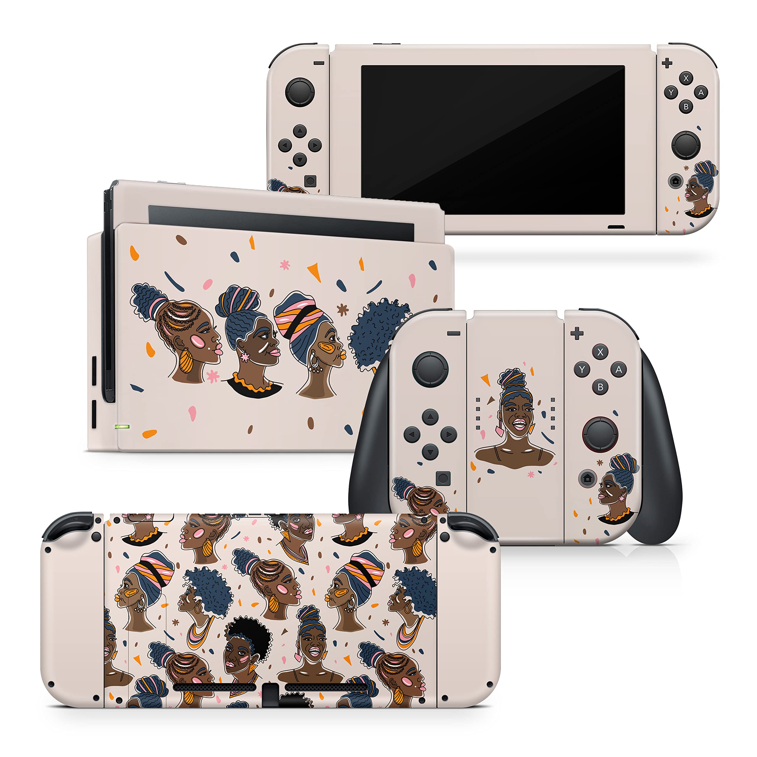 Black Lives Matter Nintendo Switch Skin - Premium 3M Vinyl Full Wrap Decal in Beige | Compatible with All Switch Models | Perfect for Gaming, Travel & Showcasing Social Awareness