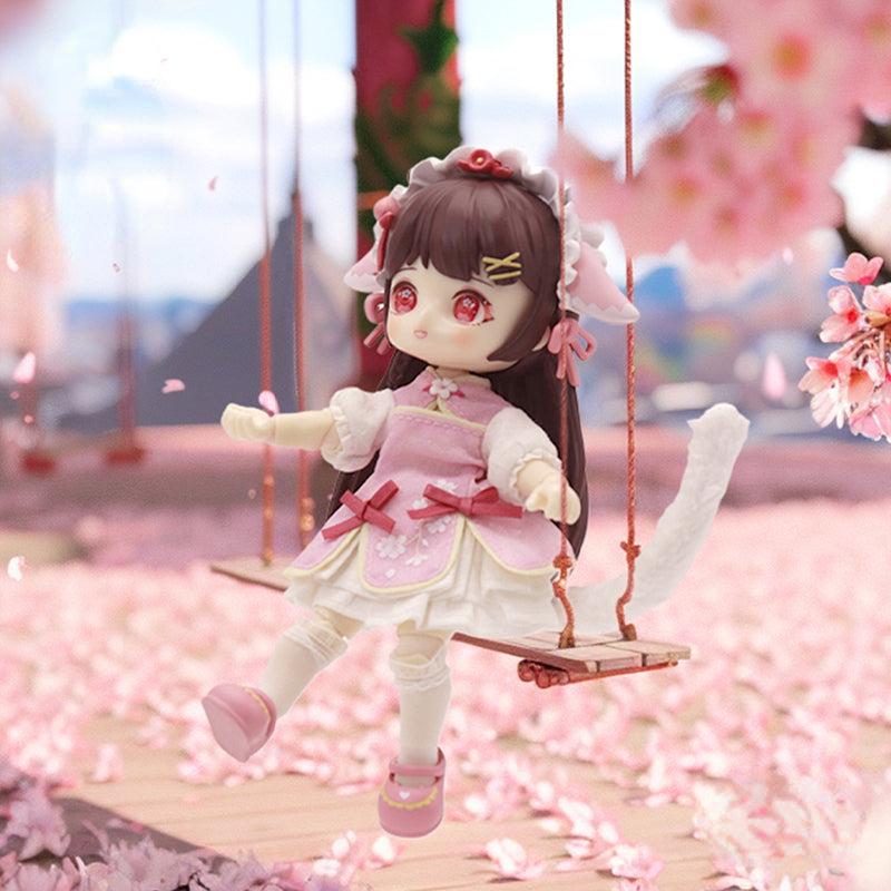 NAGI Sakura BJD Hanging Card - Elegant Anime Doll Accessory for Collectors | Perfect for BJD Display, Room Decor & Gift Giving
