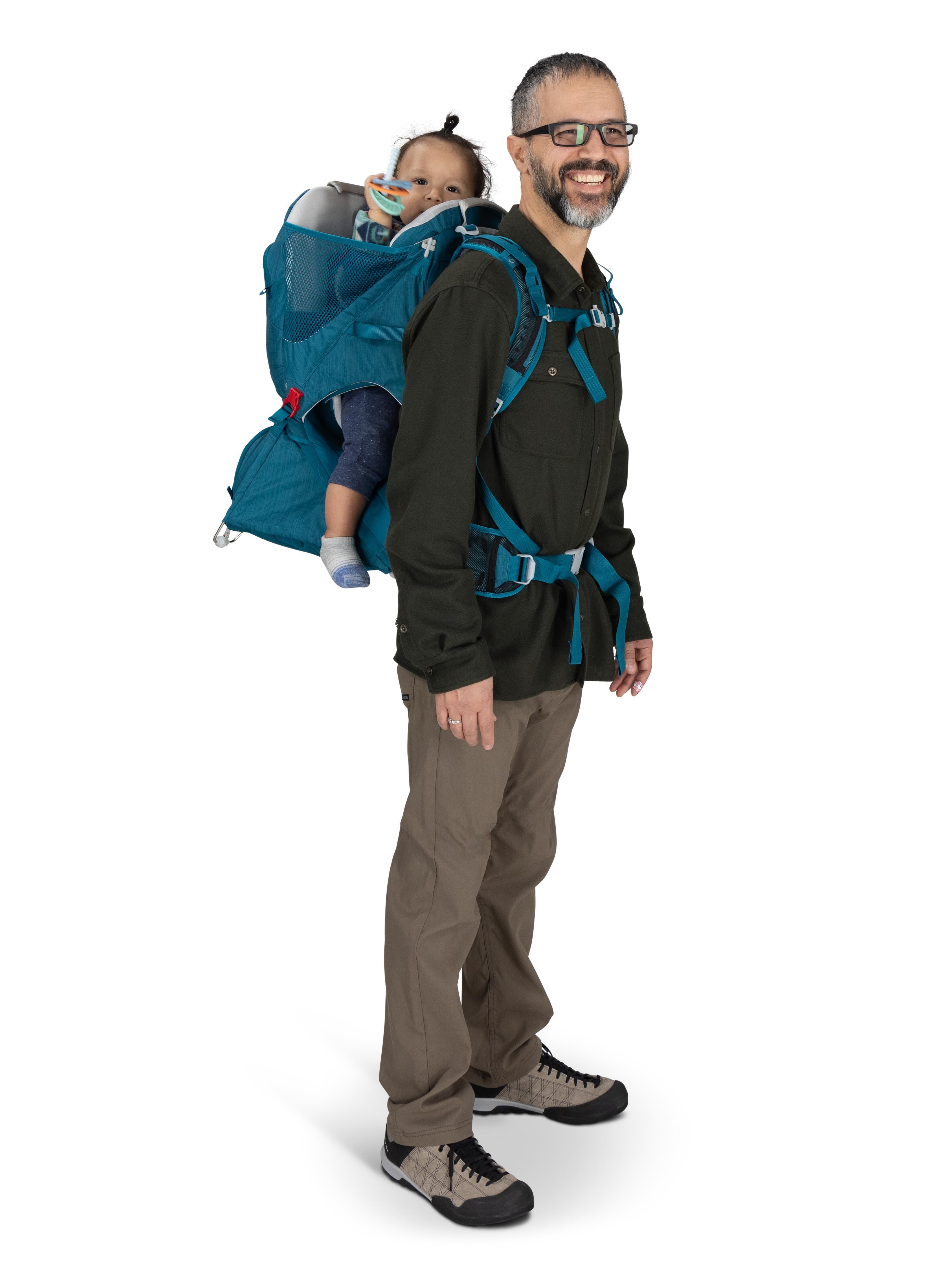 Osprey Poco SLT Child Carrier Backpack - Lightweight Hiking Baby Carrier for Outdoor Adventures, Travel & Camping - Ergonomic Design for Parents & Comfort for Kids