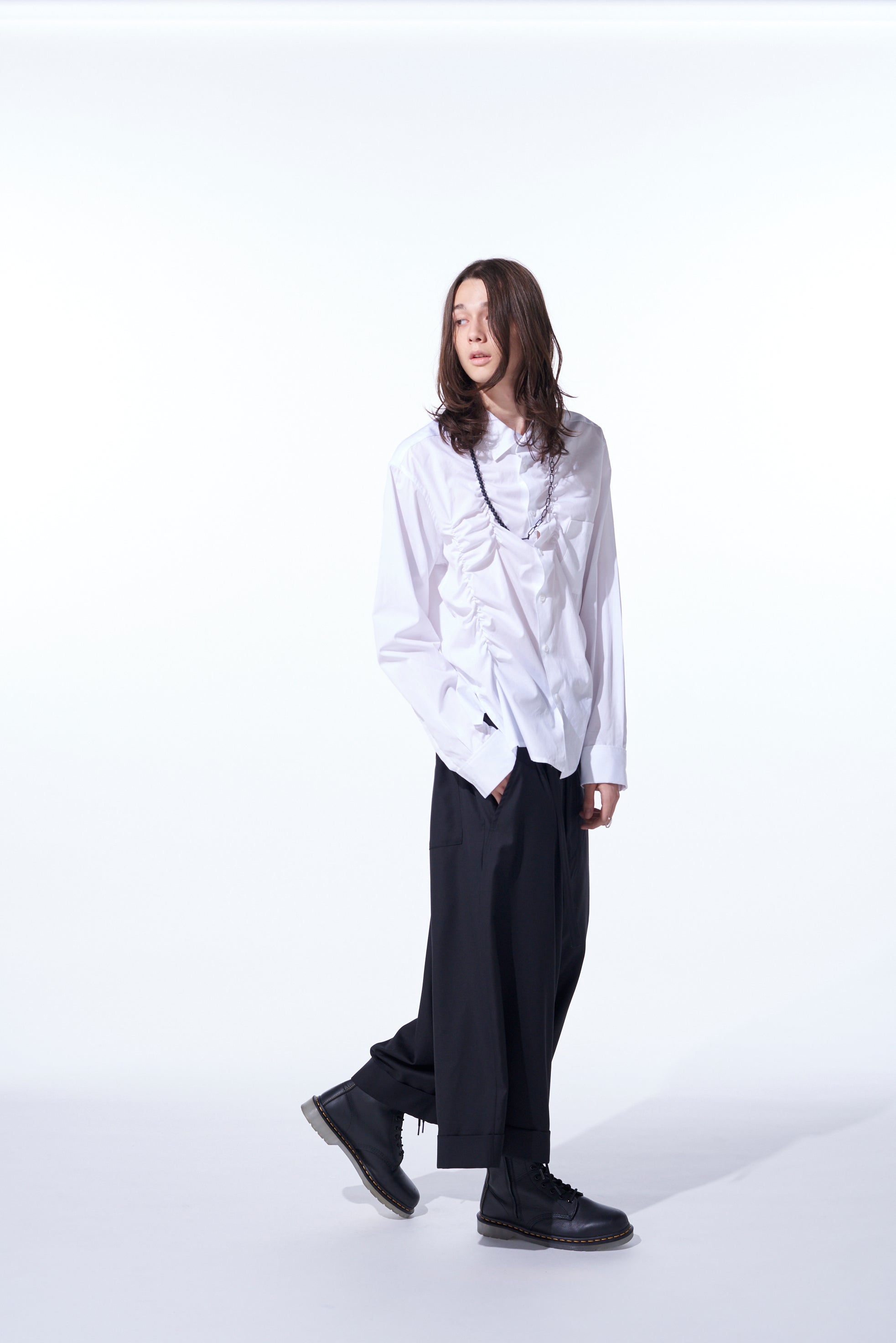 Cotton Broadcloth Shirring Design Shirt for Women | Comfortable & Stylish Blouse for Casual Wear, Office & Summer Outfits
