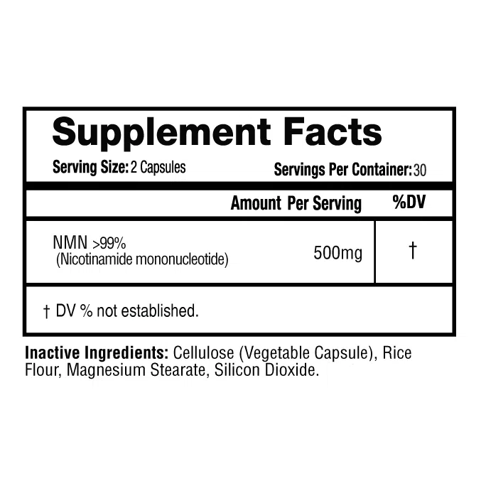 1 Life Science NMN 500mg - Premium Anti-Aging Supplement for Cellular Repair & Longevity - Supports Energy, Metabolism & Brain Health - Perfect for Daily Wellness Routine & Healthy Lifestyle
