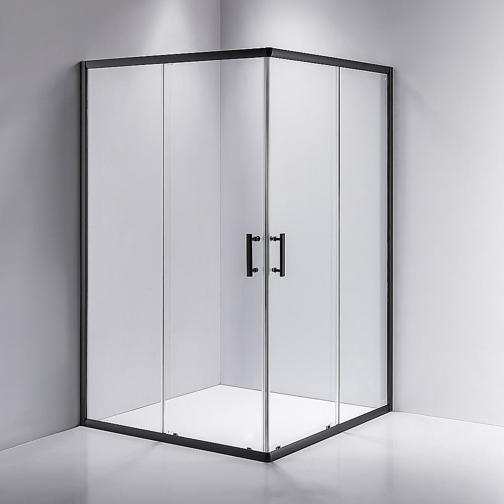 1200 x 800mm Sliding Door Nano Safety Glass Shower Screen by Della Francesca - Tempered Glass Bathroom Enclosure for Modern Homes, Spa-Like Shower Experience