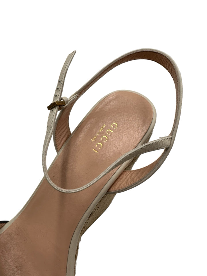 Gucci Mystic White Lifford Sandals for Women | Size 42 (US 12) | Luxury Designer Flip Flops for Beach, Pool & Summer Outfits