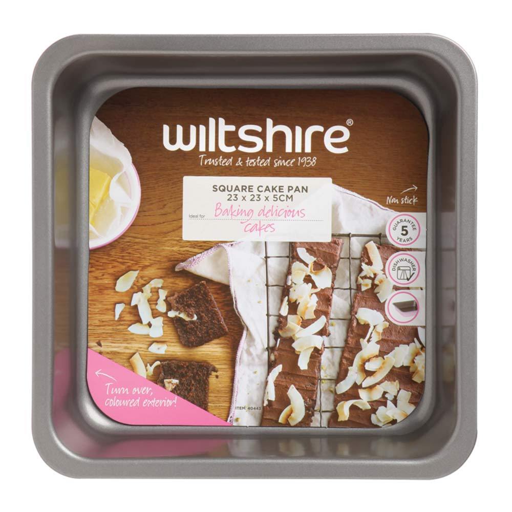 Non-Stick Two-Tone Square Cake Pan 23cm (9 Inch) - Perfect for Baking, Decorating, and Serving Birthday Cakes, Brownies & Desserts