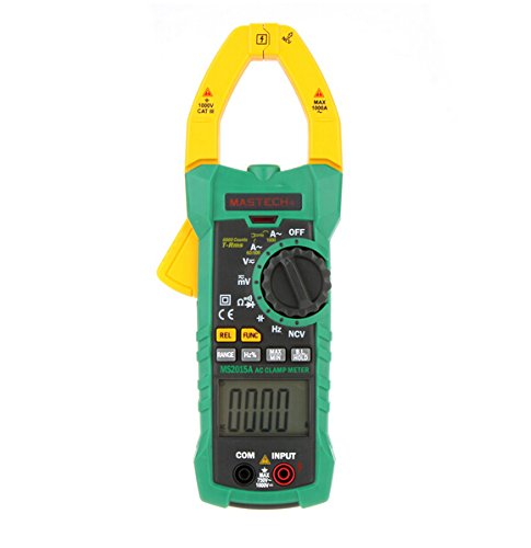 MS2015A Digital Clamp Meter - 6000 Counts, 1000A AC Current, True RMS, Capacitance & Frequency Tester with NCV Detection - Perfect for Electricians, HVAC Technicians, and DIY Home Electrical Projects