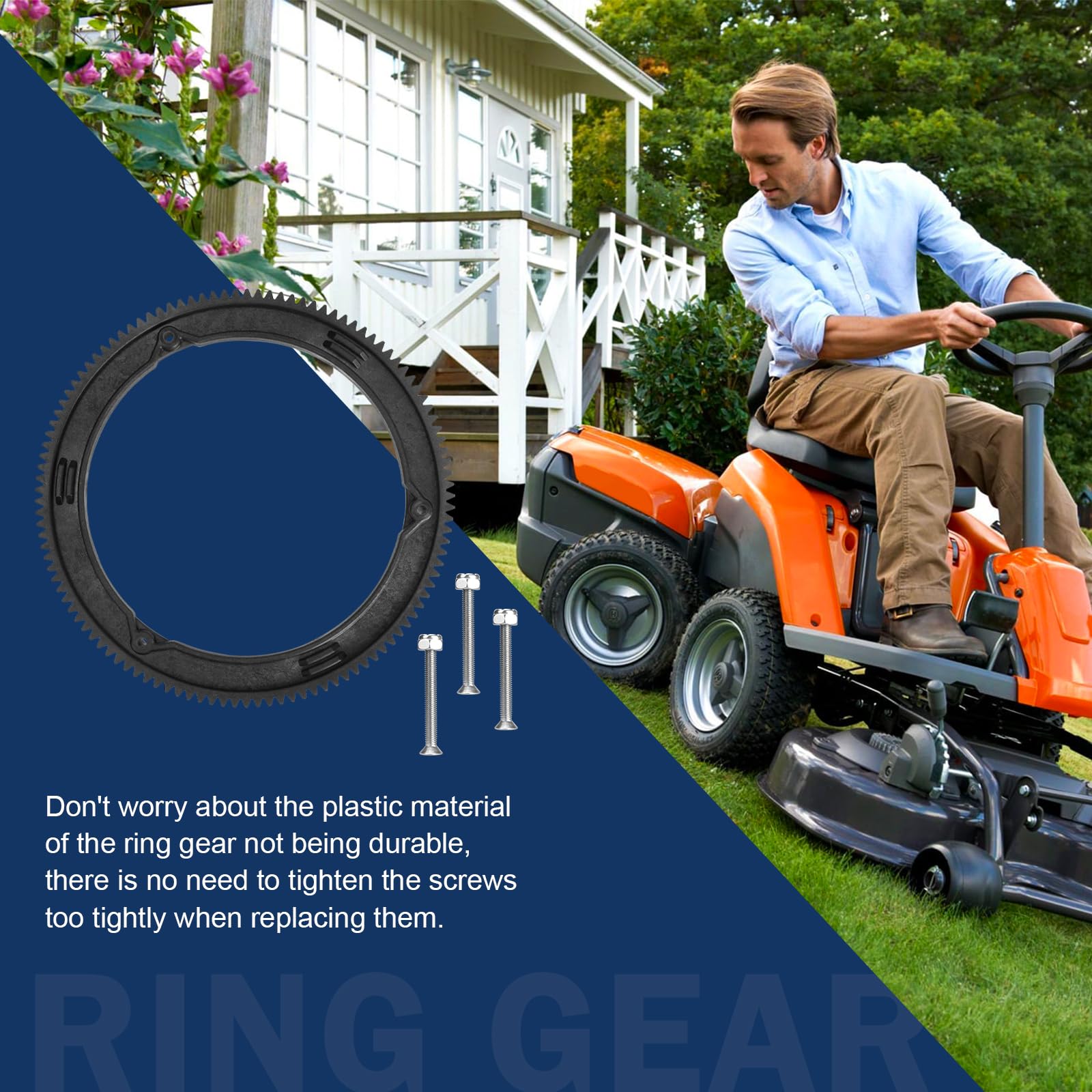 Briggs & Stratton 499612 Ring Gear Replacement - Compatible with Small Mower Engines & Lawn Tractors (Fits Models 499612A, 798616, 798616A, B1499612, ENP700019) - Perfect for Lawn Maintenance & Small Engine Repairs