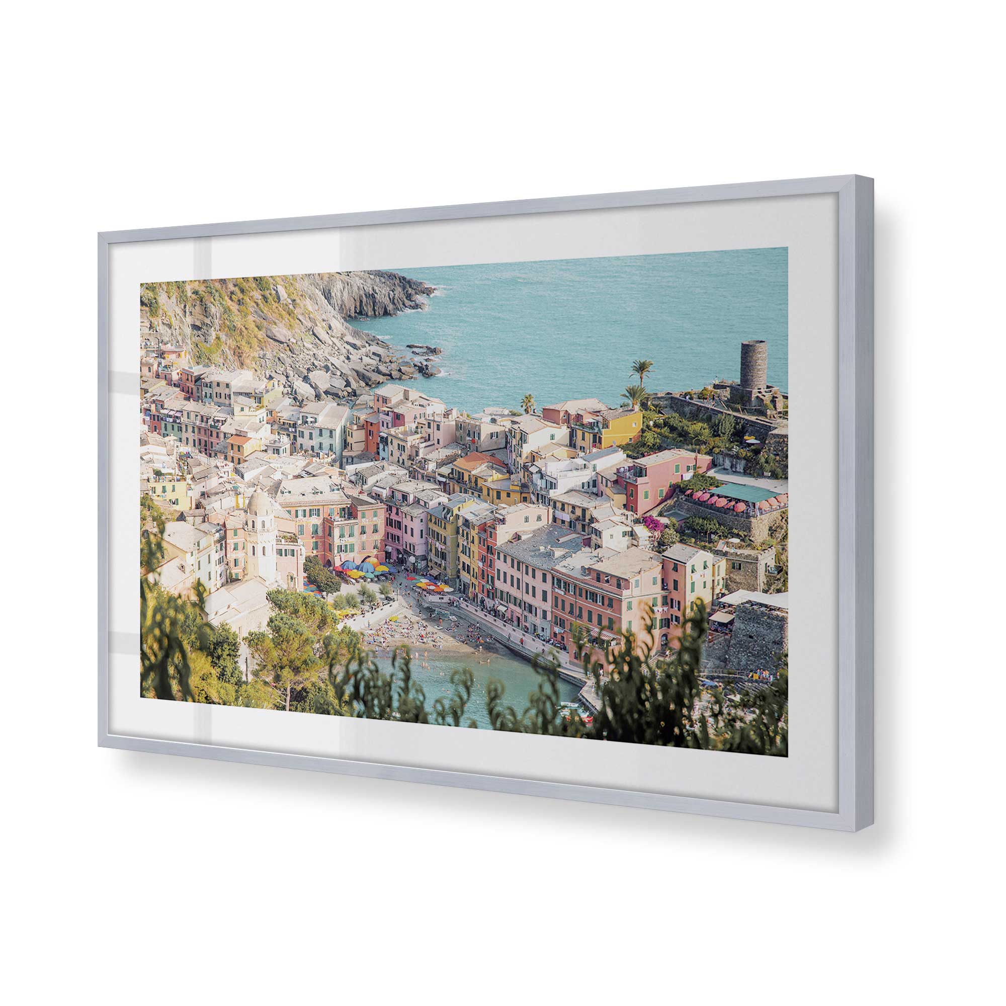 Coastal Town Views Print - Stunning Beach Landscape Wall Art for Home & Office Decor | Perfect for Living Room, Bedroom, or Gift