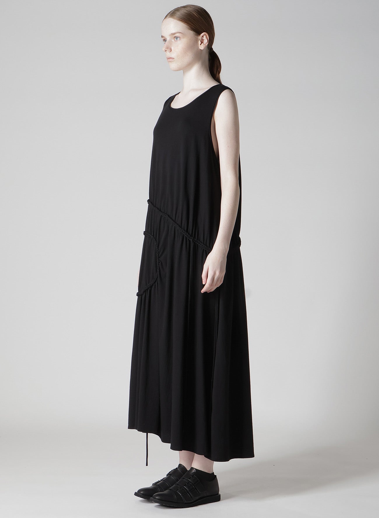 Soft Cotton Jersey Chain Stitch Sleeveless Dress for Women - Casual Summer Outfit, Beach Cover-Up, and Daytime Wear