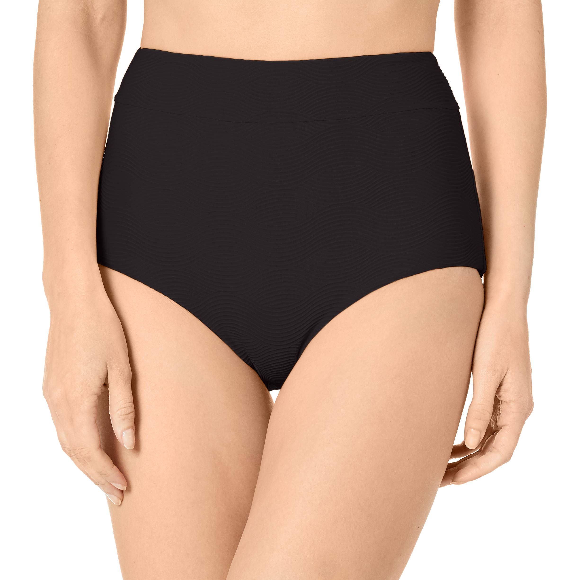 Seafolly Women's High Waisted Bikini Bottom - Retro High Waist Swimwear for Women, Comfortable & Flattering Swim Bottoms for Beach, Pool & Vacation