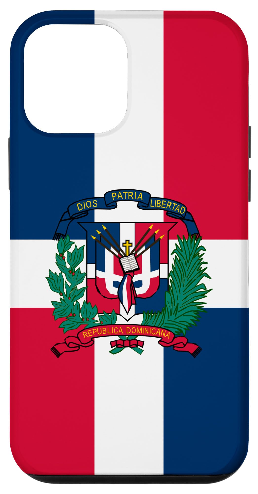 iPhone 12 Mini Case with Dominican Republic Flag Design - Slim Protective Cover for Everyday Use & Travel Accessories