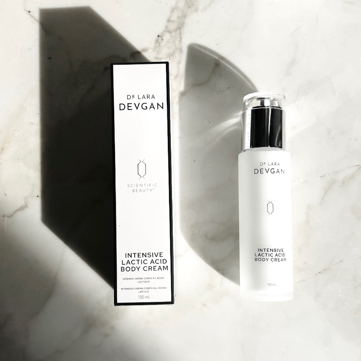 Dr. Devgan Intensive Lactic Acid Body Cream for Dry Skin - Exfoliating & Hydrating Treatment for Smooth, Glowing Skin - Perfect for Post-Shower & Nighttime Use