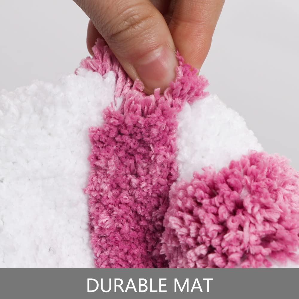Non-Slip Absorbent Bath Mat - Funny Get Naked Bathroom Rug for Tub & Shower, Machine Washable, 32