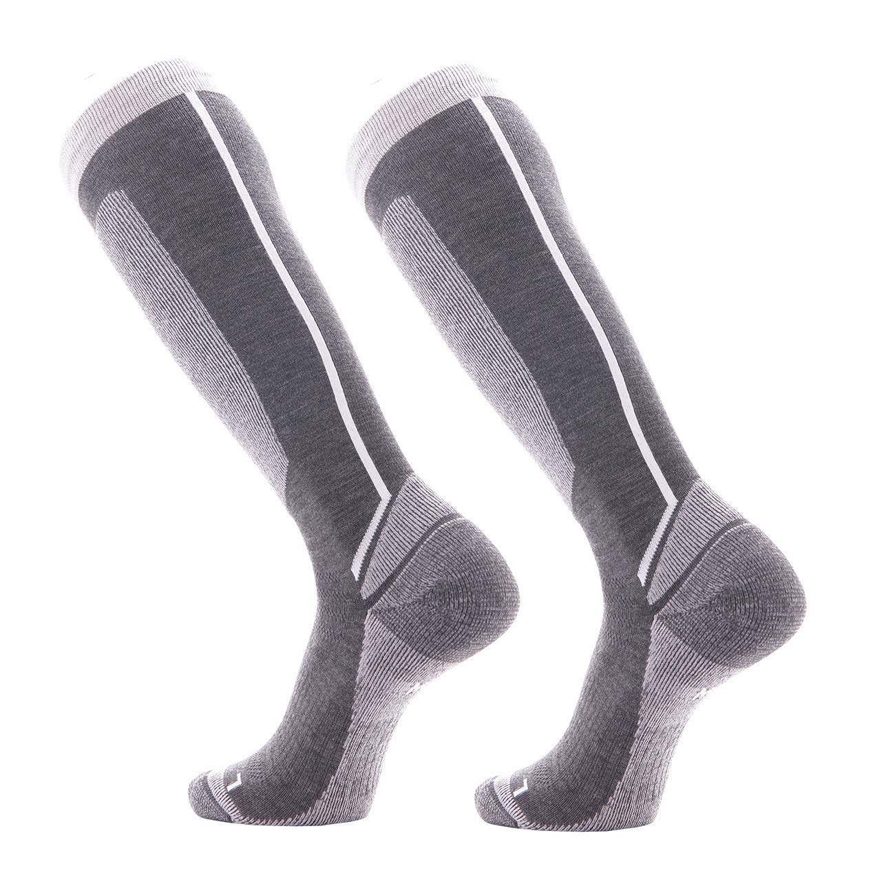 SOLAX Women's Wool Ski Socks - Over The Calf Thermal Winter Socks for Skiing, Snowboarding & Outdoor Sports - Ultra Warm, Moisture Wicking & Cushioned for All-Day Comfort on Slopes & Cold Weather Adventures
