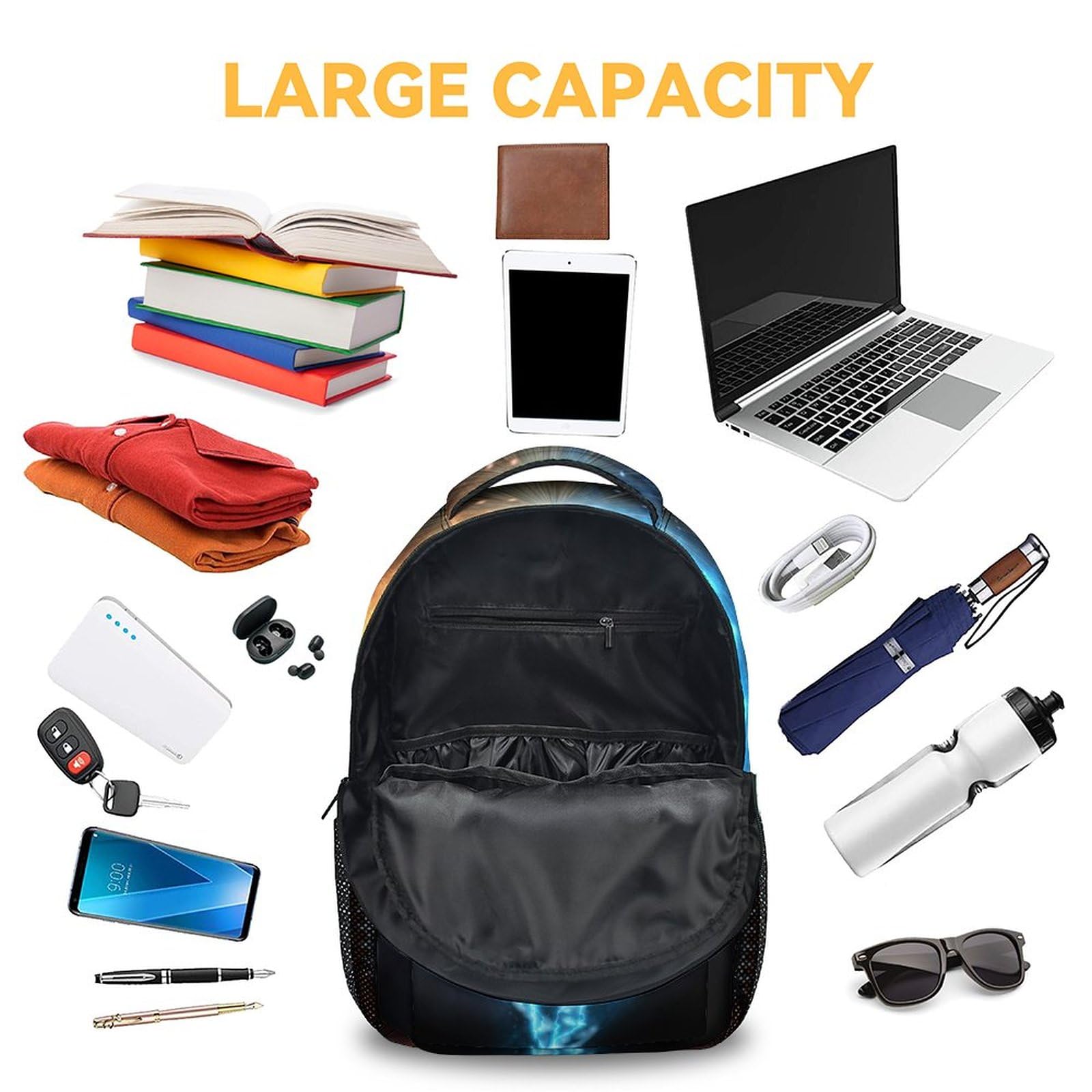 16 Inch Football School Backpack for Boys - Lightweight Brown Bookbag for Kids | Durable Travel Backpack for School, Sports & Outdoor Adventures