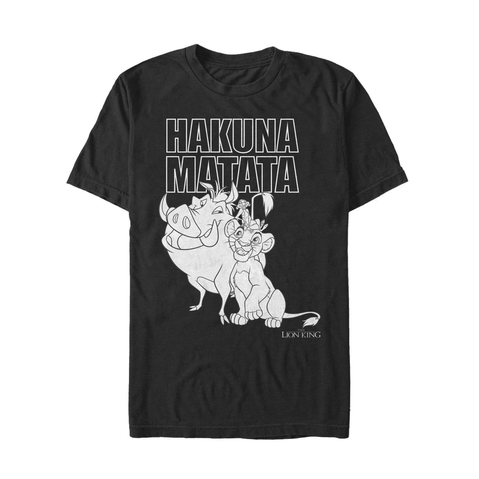 Men's Lion King Hakuna Matata Friends Graphic T-Shirt - Cool Disney Movie Tee for Casual Wear & Gifts