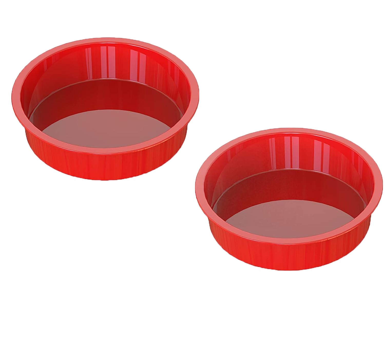2-Pack 10 Inch Round Silicone Cake Pans - Nonstick & Quick Release Baking Molds for Layer Cakes, Cheesecakes, Rainbow Cakes - Perfect for Home Baking, Birthday Parties & Holiday Desserts