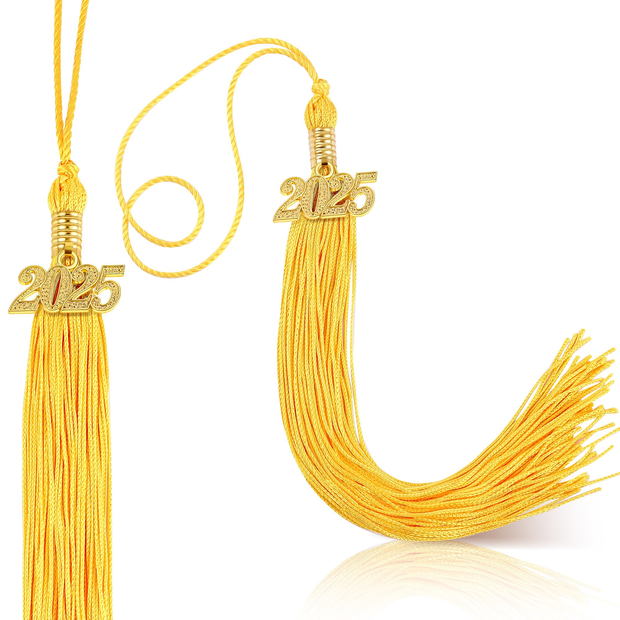 12-Piece 2024 Graduation Tassels Set - Classic Academic Cap Tassels for High School & College Graduation Ceremonies, Parties & Decorations - Perfect for Graduation Photos, Yearbooks & Keepsakes
