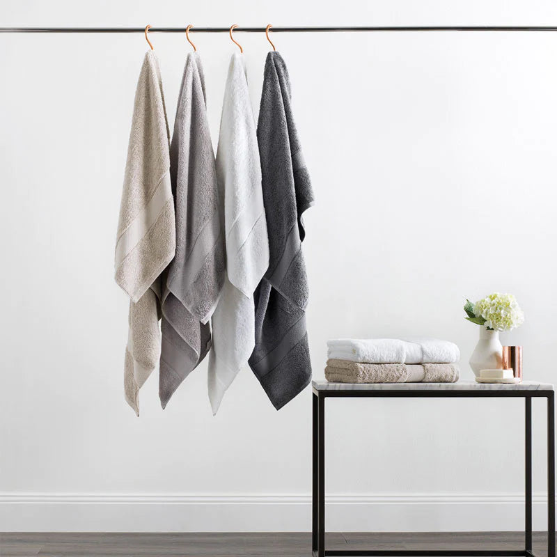 Premium Egyptian Cotton Silver Towel Set by Sheridan - Ultra Soft & Absorbent Bath Towels for Spa, Hotel & Luxury Home Use