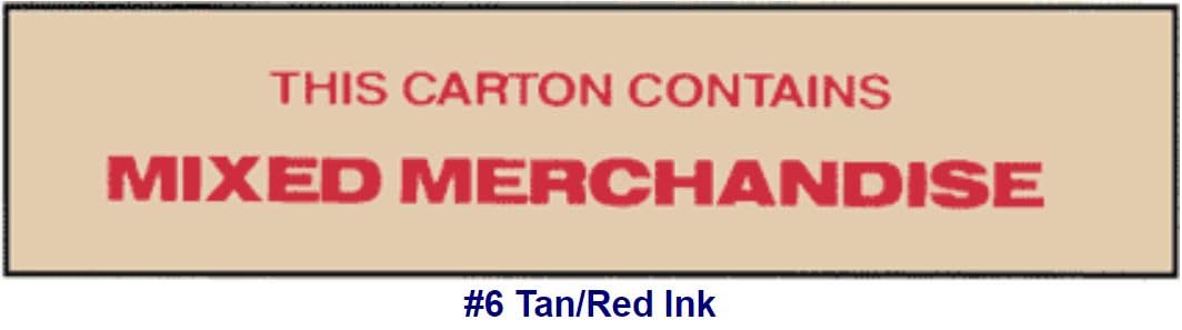 Printed Tape Mixed Merchandise 3 Inch Wide x 3000 Feet - Case of 4 Machine Rolls for Shipping, Packaging & Labeling | Durable Adhesive Tape for Box Sealing & Warehouse Use