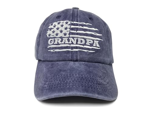 Grandpa(american Flag) (Washed Navy Blue)