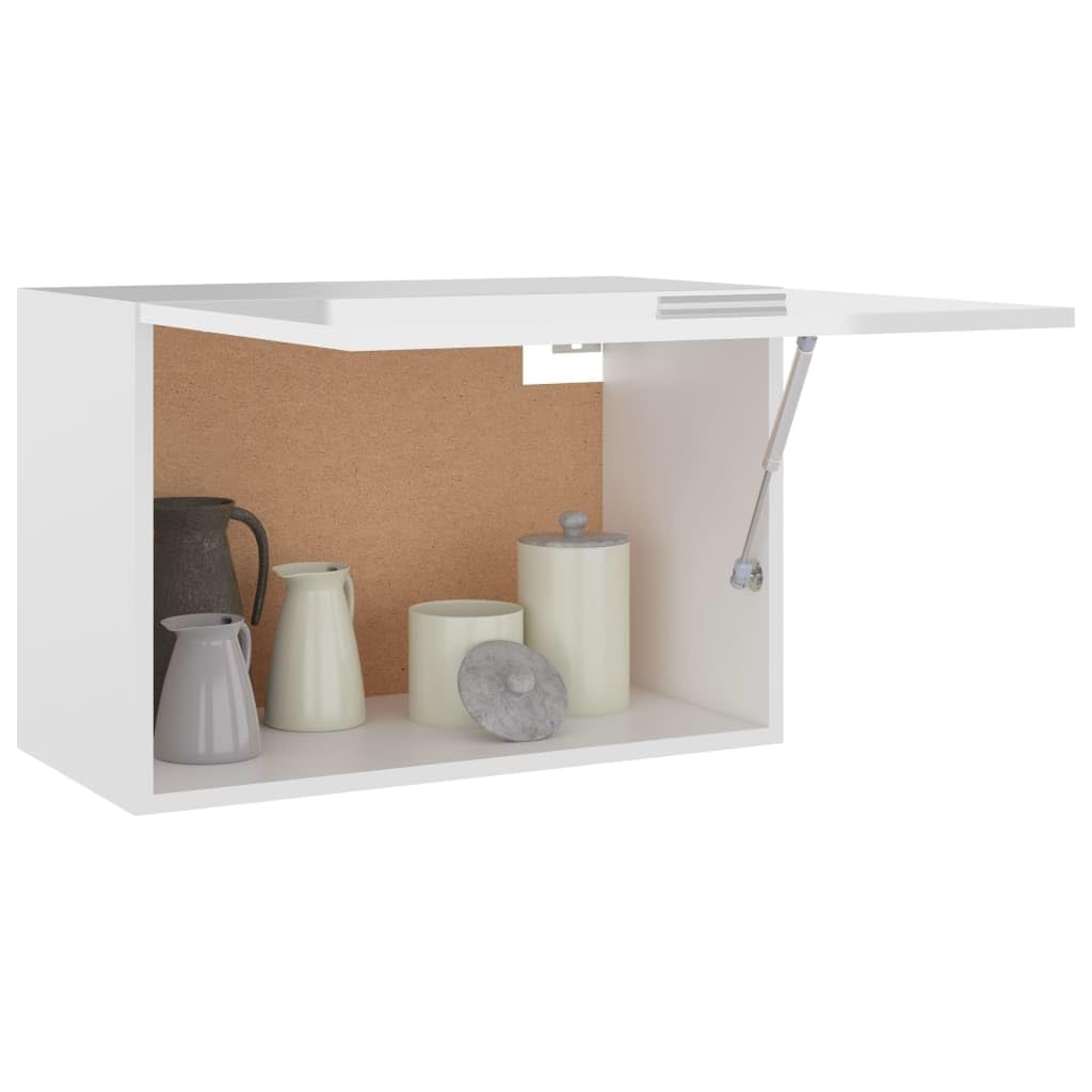 vidaXL White Engineered Wood Wall Mounted Cabinet 23.6