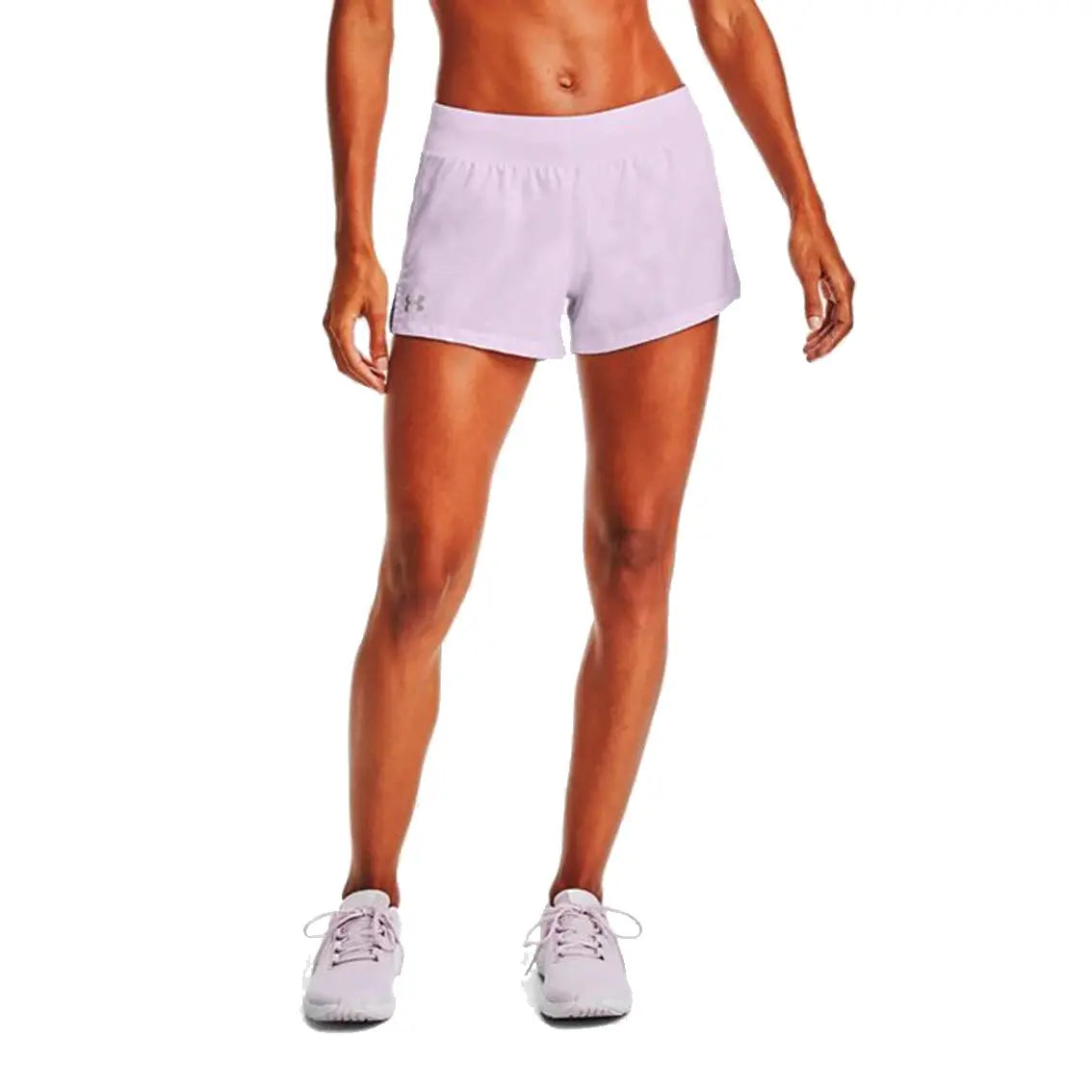 Women's Under Armour Launch 3-Inch Running Shorts - Purple | Lightweight Athletic Shorts for Running, Gym & Yoga | High-Performance Workout Shorts with Moisture-Wicking Fabric