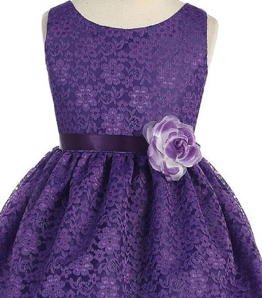 Adorable Lace Overlay Floral Girls Dresses for Spring & Summer | Toddler Flower Print Party Dresses | Perfect for Birthday Parties, Easter, Photo Shoots & Special Occasions