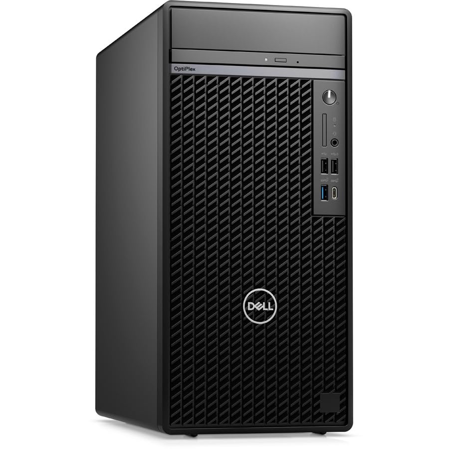 Dell OptiPlex 7000 7010 Business Desktop Computer - Intel Core i5-13500 14-Core Processor 2.5GHz, 8GB DDR4 RAM, 256GB PCIe NVMe SSD, Tower Chassis (Black) - Powerful Office PC for Accounting, Data Entry & Business Applications