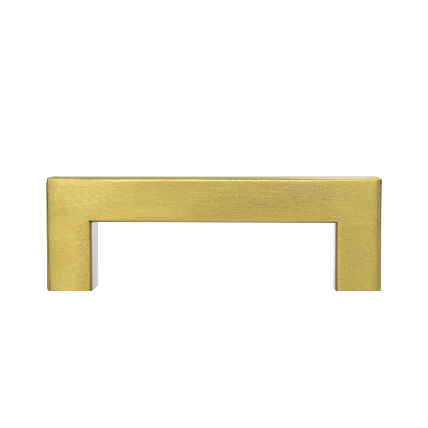 Ravinte 50 Pack 3 Inch Brushed Brass Square Cabinet Handles & Drawer Pulls - Durable Kitchen Cabinet Hardware for Cabinets, Cupboards, Drawers - Perfect for Home, Office, and Restaurant Renovation