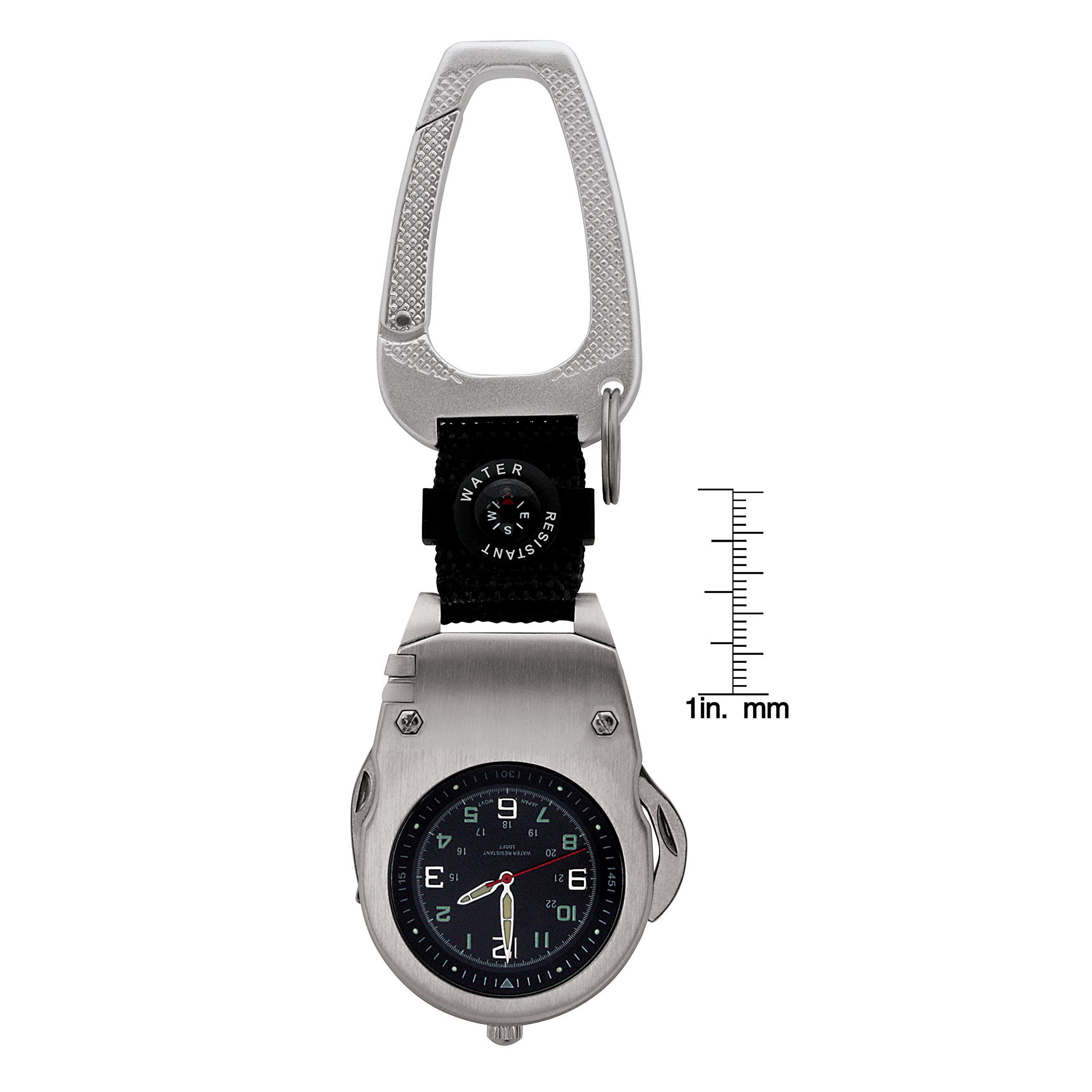 JFK Bicentennial Half Dollar Coin Multi-Tool with Pocket Watch & Compass - Perfect for Collectors, Outdoor Adventures & Survival Kits