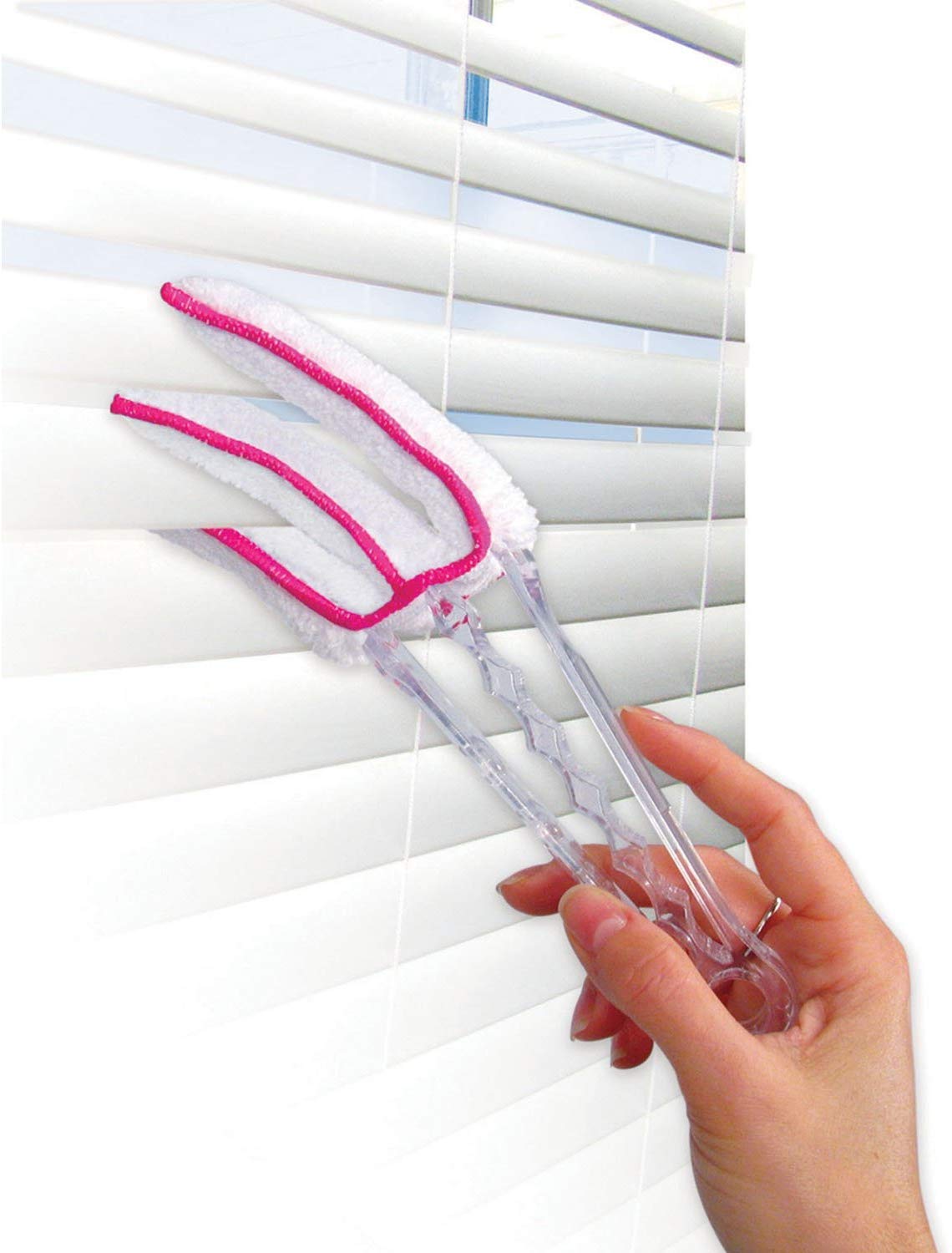 Sophisti-Clean Washable Microfiber Blind & Shade Duster - Reusable Window Blind Cleaner with Refill - Perfect for Home, Office & RV Window Treatments