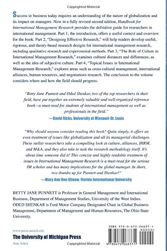 International Management Research Handbook - Essential Guide for Global Business Strategies | Perfect for Academics, Professionals & MBA Students