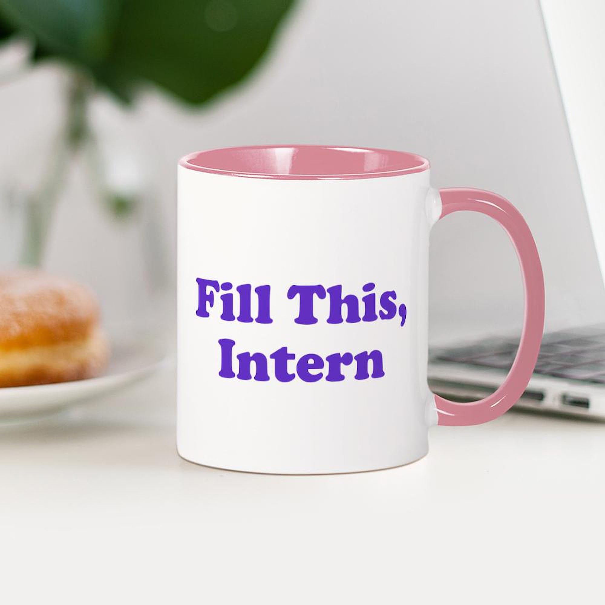 Fill This Intern Coffee Mug - 11 oz (325 ml) Ceramic Coffee Cup for Office, Gifts & Funny Workplace Humor - Perfect for Interns, Bosses & Coworkers