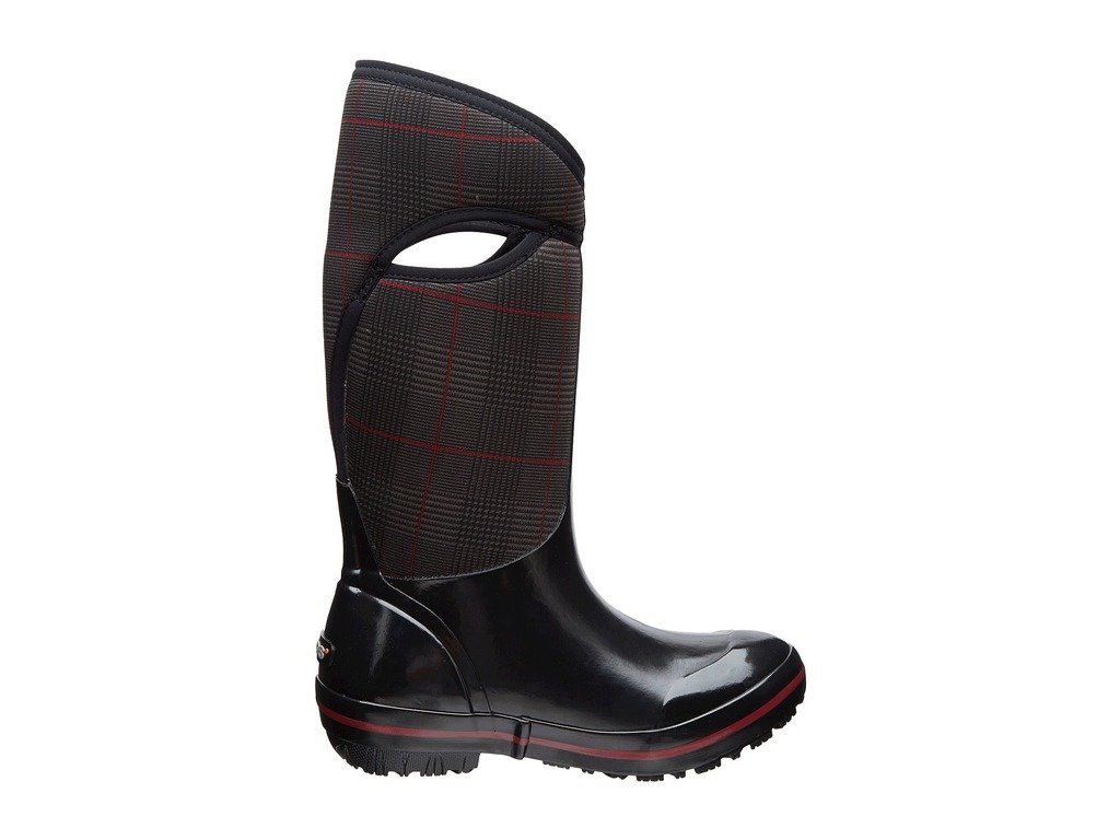 Bogs Women's Plimsoll Prince of Wales Tall Waterproof Boots - Winter Snow & Rain Boots for Women, Comfortable Slip-Resistant Outdoor Shoes for Hiking, Gardening & Farm Work