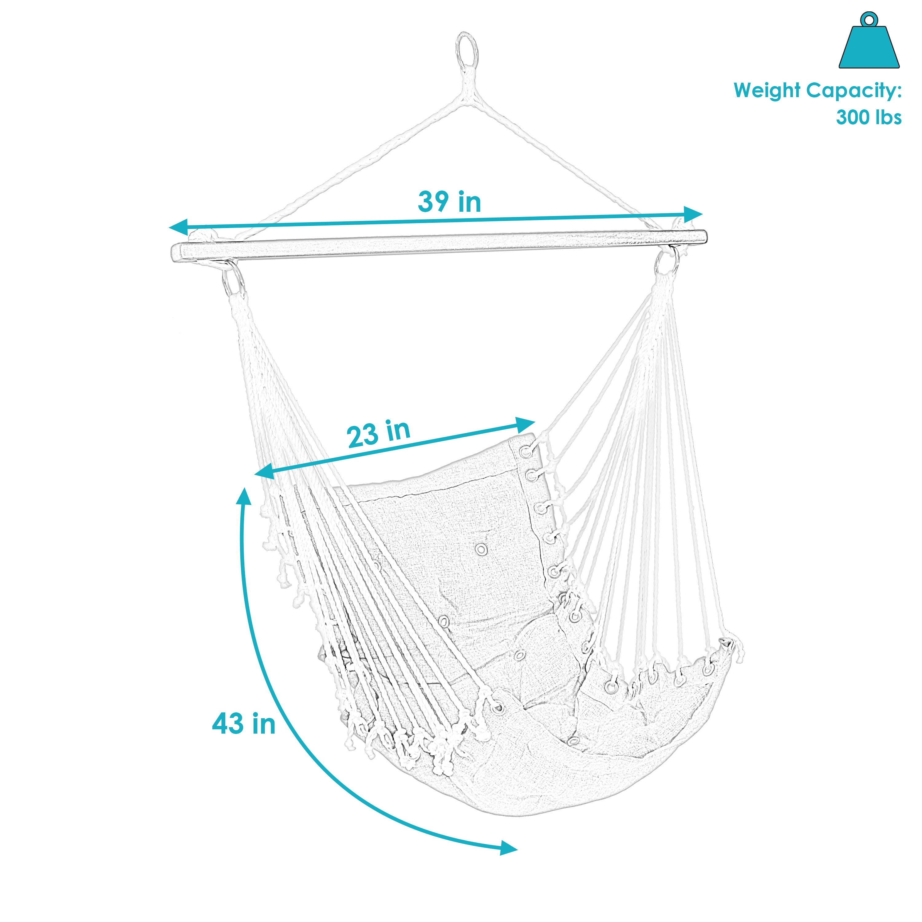 Sunnydaze Tufted Victorian Outdoor Hammock Chair Swing - Comfortable Hanging Chair for Patio, Garden, Porch & Backyard Relaxation