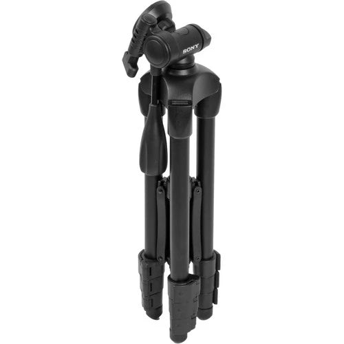 Sony VCT R100 Professional 3-Way Tripod Stand for DSLR Cameras - Perfect for Photography, Videography, and Travel Use