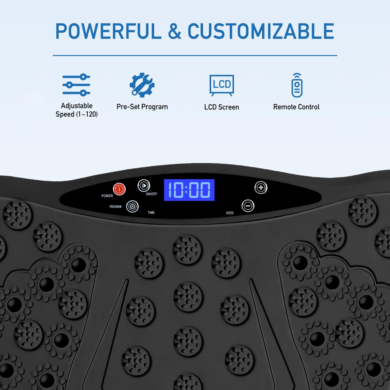 **Vibration Plate Exercise Machine with Remote Control - Full Body Workout Platform for Home & Office, Foot Massage & Pain Relief, Fitness Equipment (No Resistance Bands) - Ideal for Weight Loss, Muscle Toning & Relaxation**