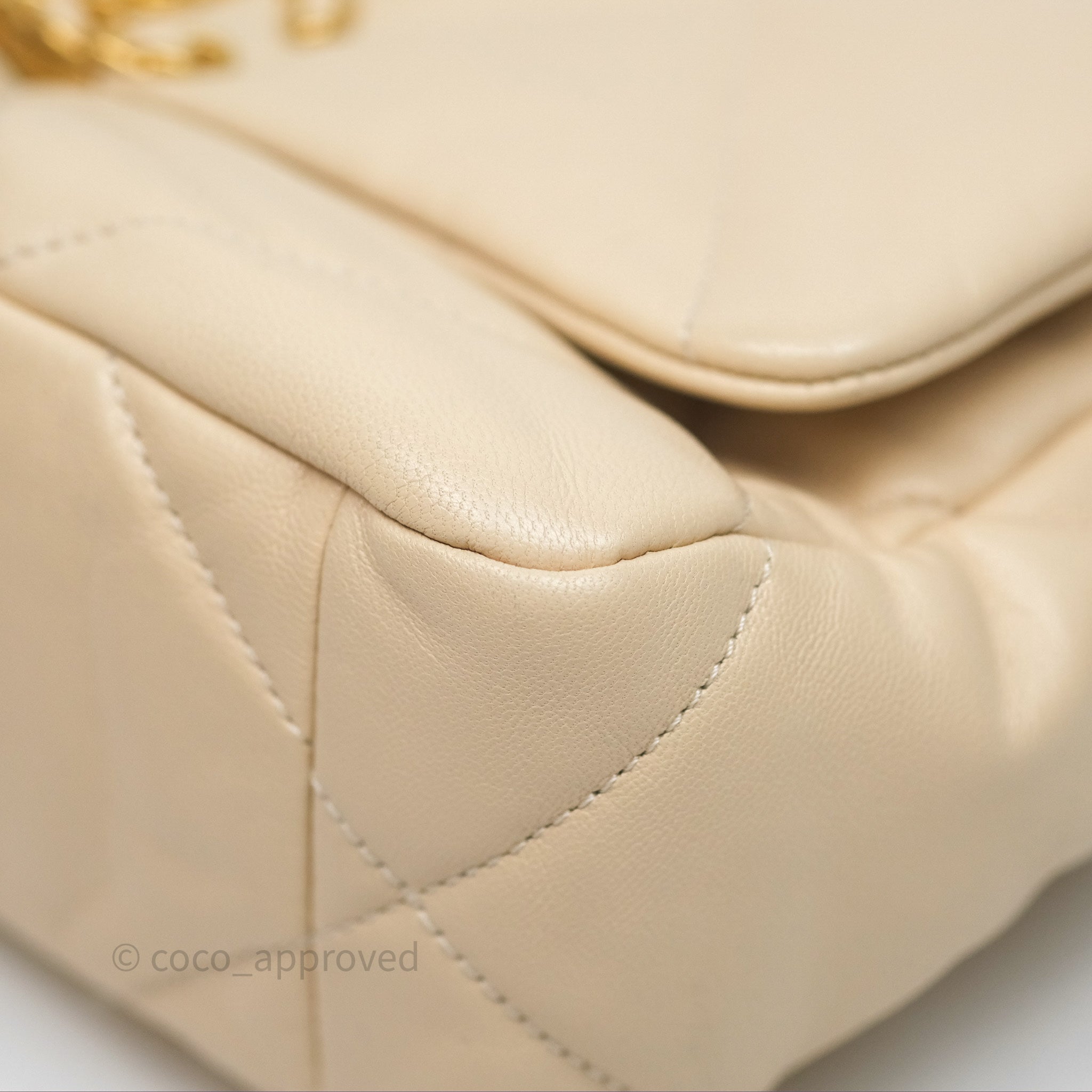 Chanel 19 Small Beige Mixed Hardware Flap Bag - Luxury Designer Handbag for Women | Perfect for Everyday Use, Work & Special Occasions