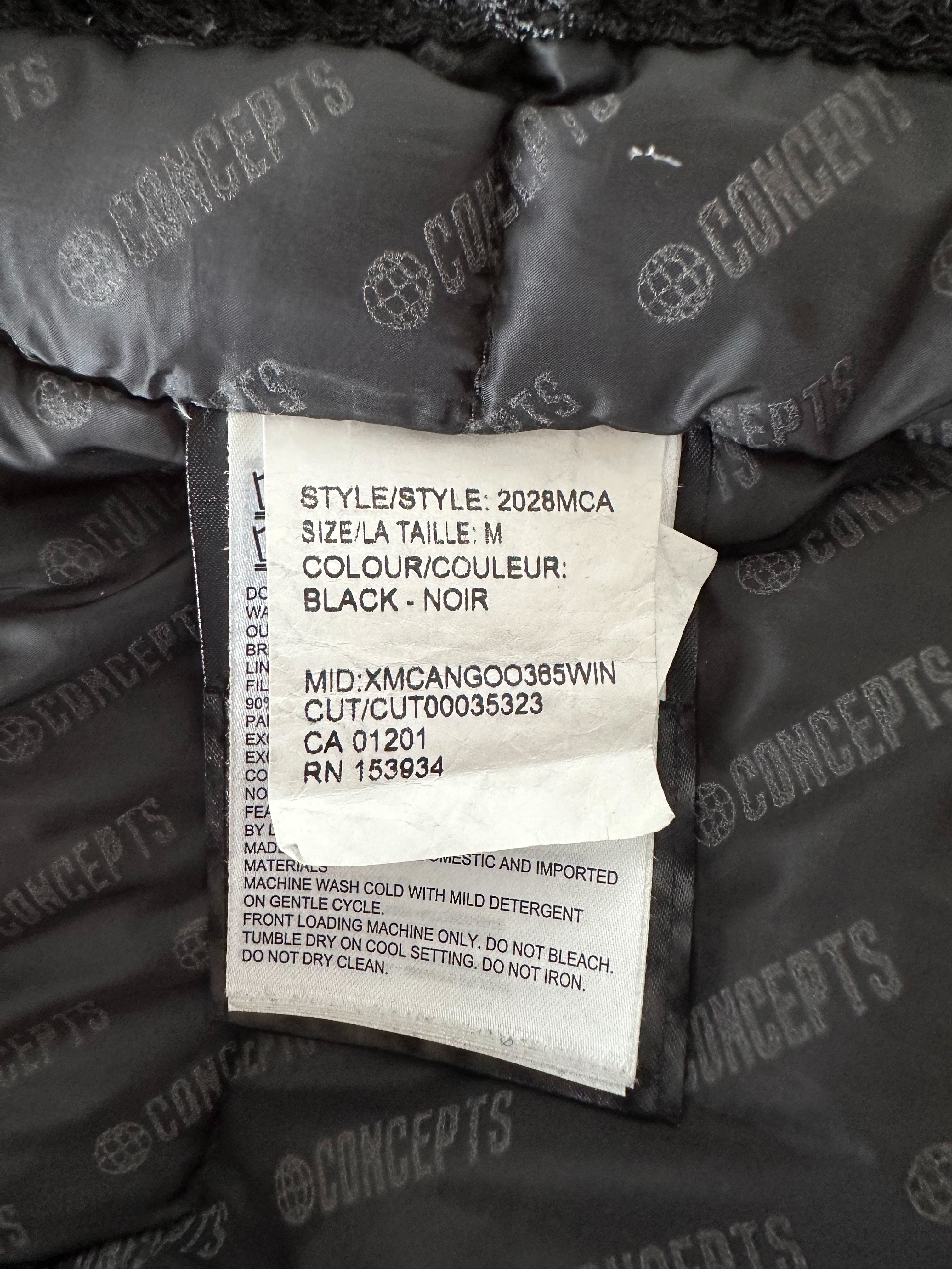 Canada Goose Concepts Black Reflective Patches Denim Jacket - Waterproof Winter Coat for Men & Women - Perfect for Urban Commuting, Outdoor Adventures & Cold Weather Fashion