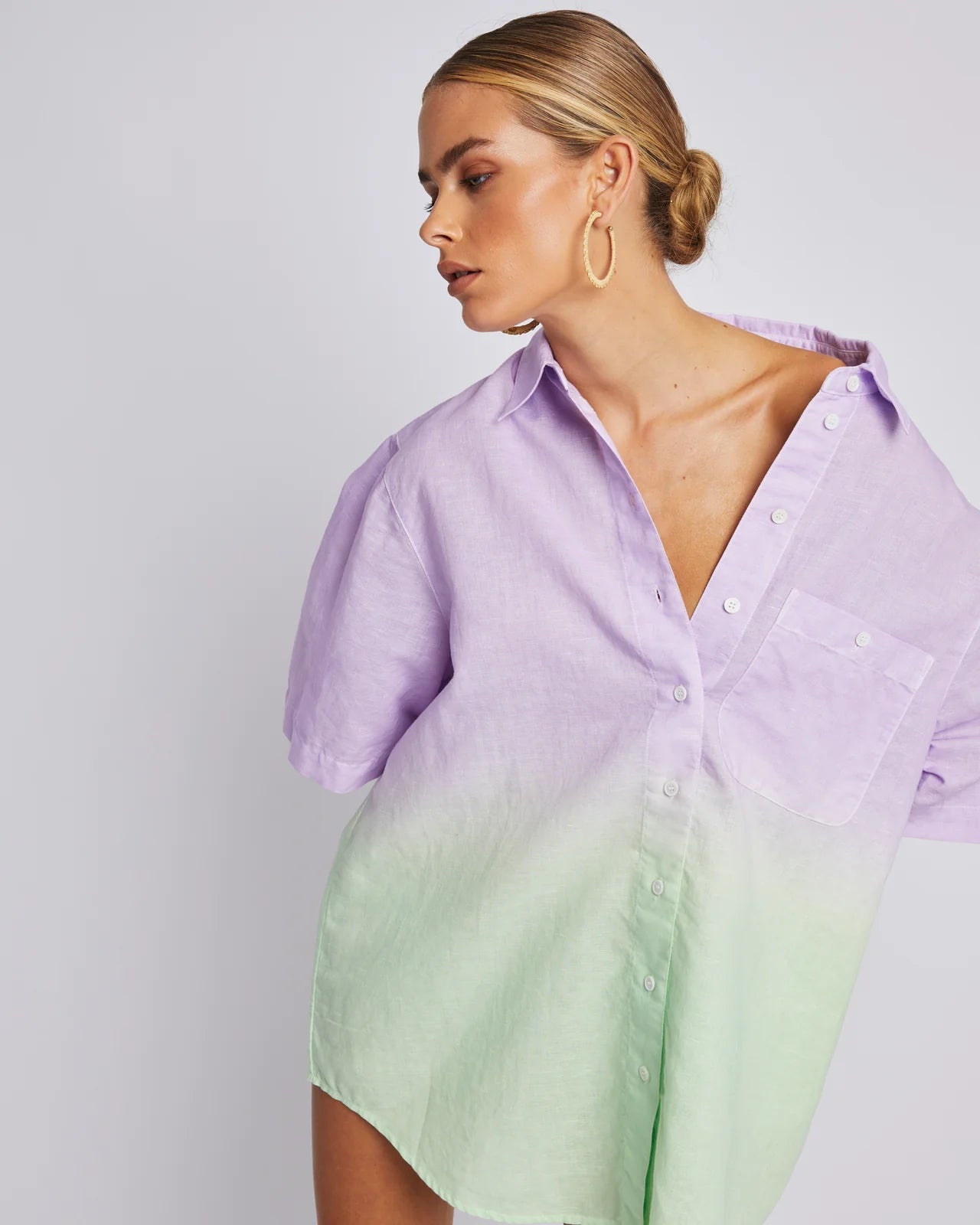 Big Shirt Fadey Lady - Oversized Comfortable Women's T-Shirt for Casual Wear, Lounge & Street Style