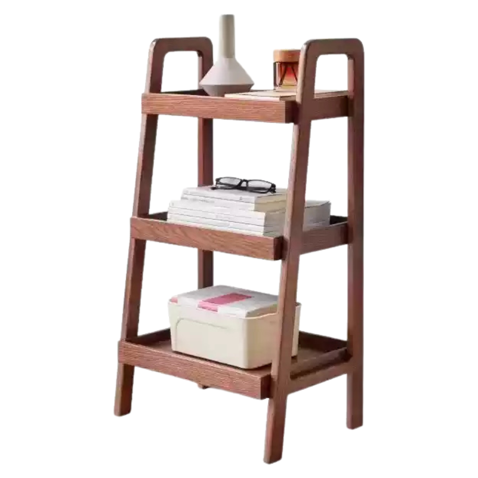 17.7x12.6x31.5 inch / 45x32x80сm/ Walnut color / side table