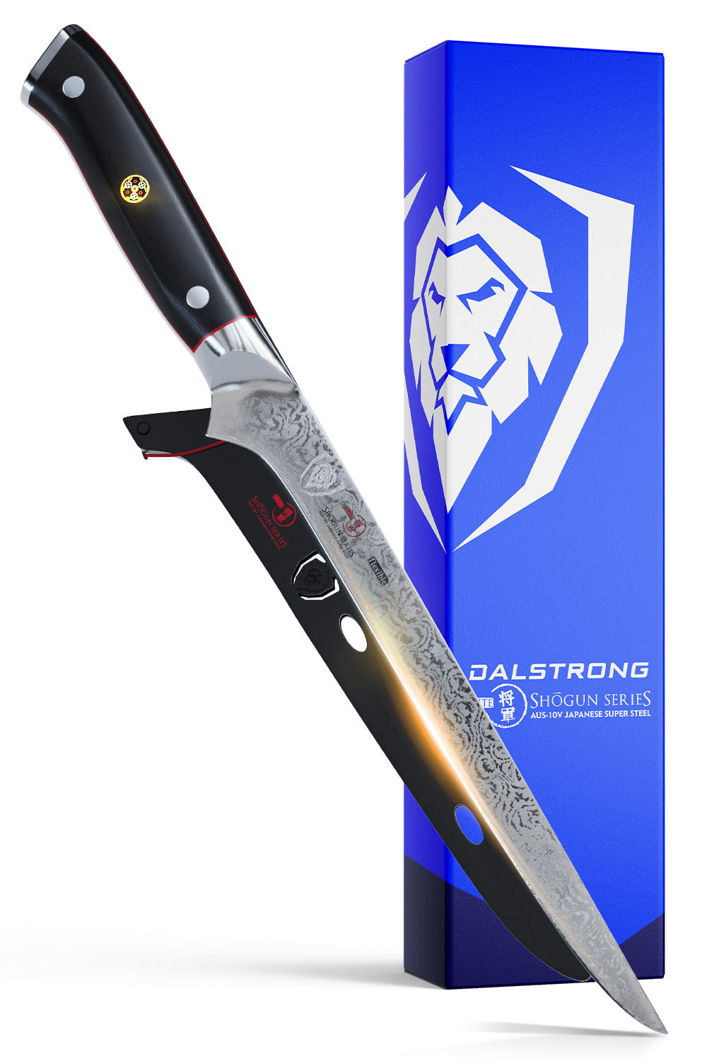 Dalstrong Shogun Series ELITE 8-Inch Boning Knife - Professional Kitchen Knife for Meat Cutting, Butchering & Food Preparation | High-Carbon Steel Blade with Ergonomic Handle