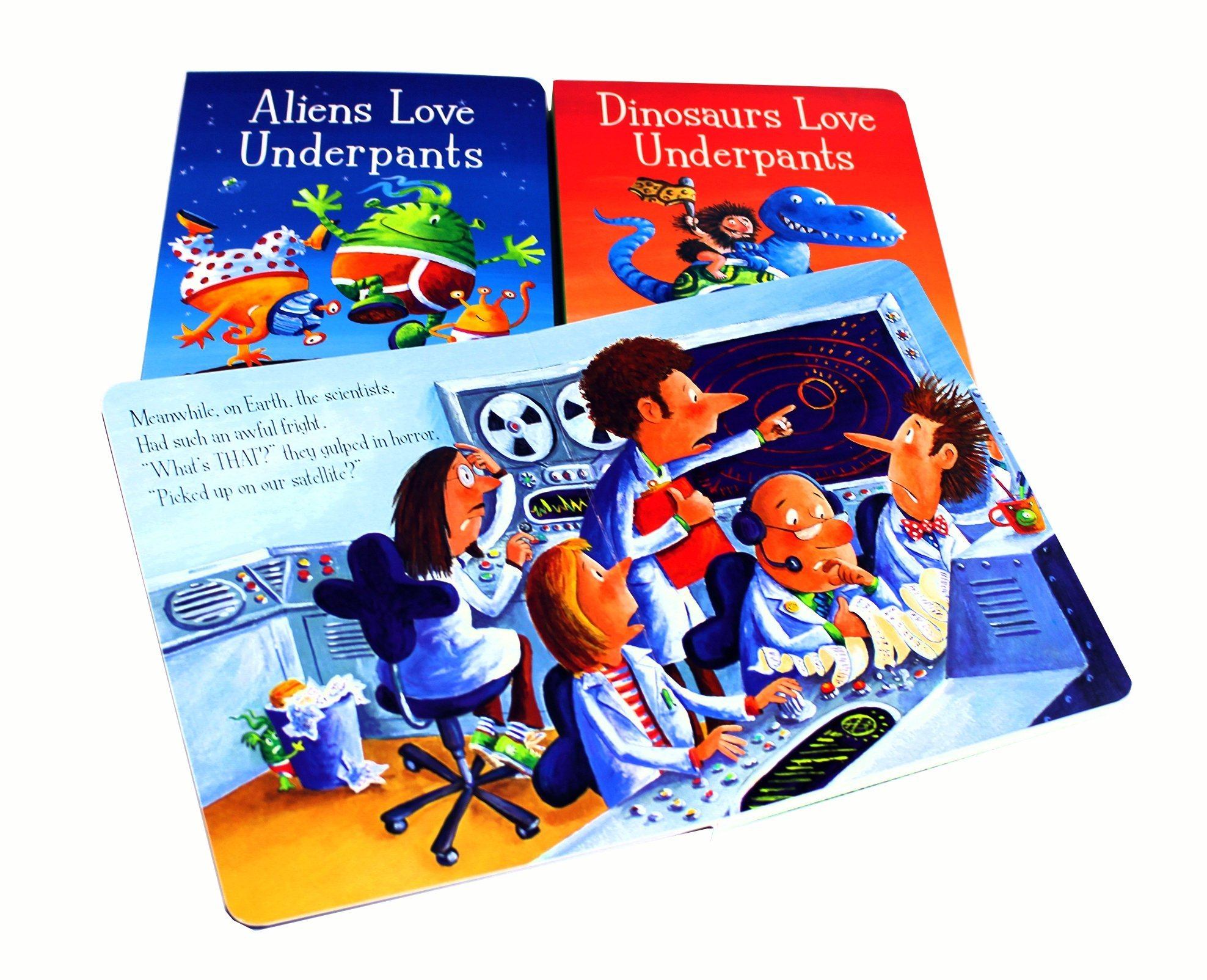 Alien & Dinosaur Love Underpants 3-Book Box Set - Fun Children's Bedtime Story Collection for Reading & Learning