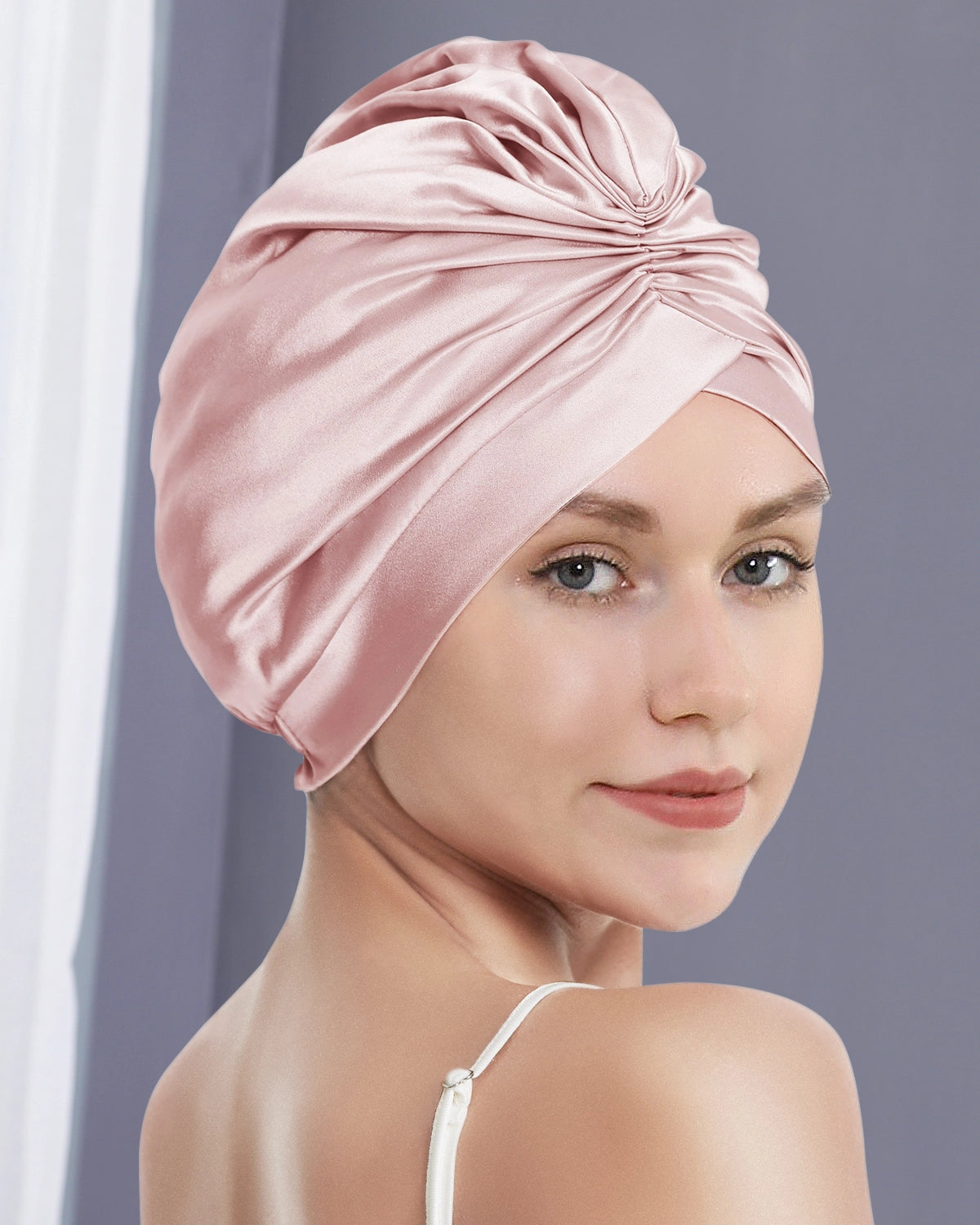 Silk Hair Wrap Turban for Women - Soft & Absorbent Hair Towel for Drying & Styling - Perfect for Post-Shower, Salon, Spa & Home Use