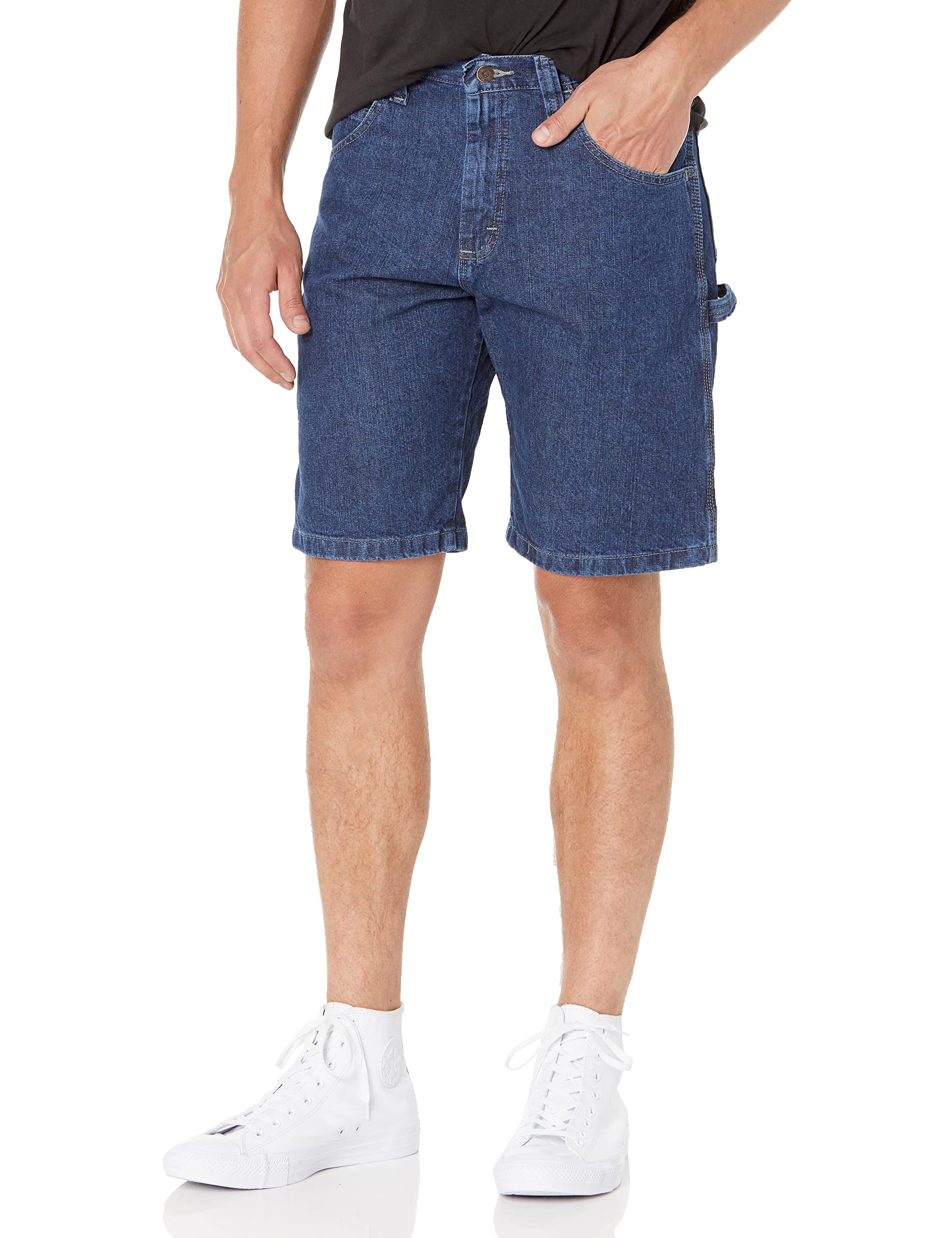 Wrangler Authentics Men's Loose Fit Carpenter Shorts - Comfortable Workwear for Construction, Landscaping & Outdoor Activities