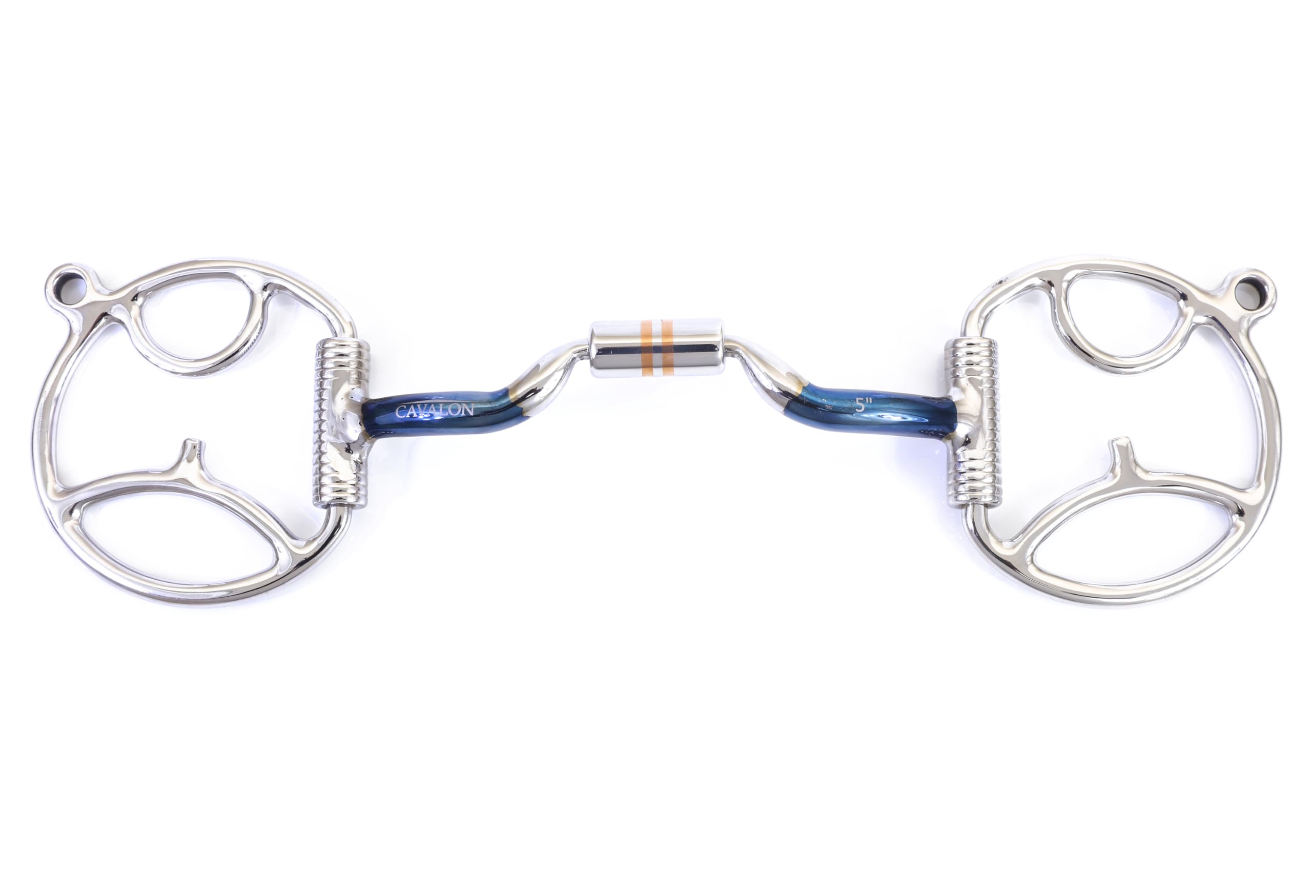 Western D-Ring Snaffle Bit with Sweet Iron Low Port Barrel - Comfortable Horse Training Bit for Dressage, Trail Riding & Western Riding
